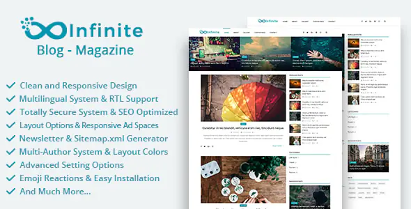 Infinite v4.5 - Blog & Magazine Script