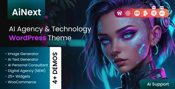 AiNext v1.4 - AI Agency & Startup WordPress Theme