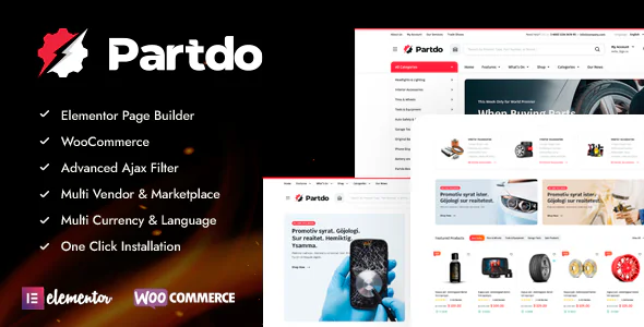 Partdo v1.4.5 - Auto Parts and Tools Shop WooCommerce Theme
