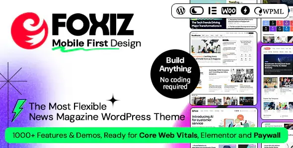 Foxiz v2.7.2 - Newspaper News & Magazine WordPress