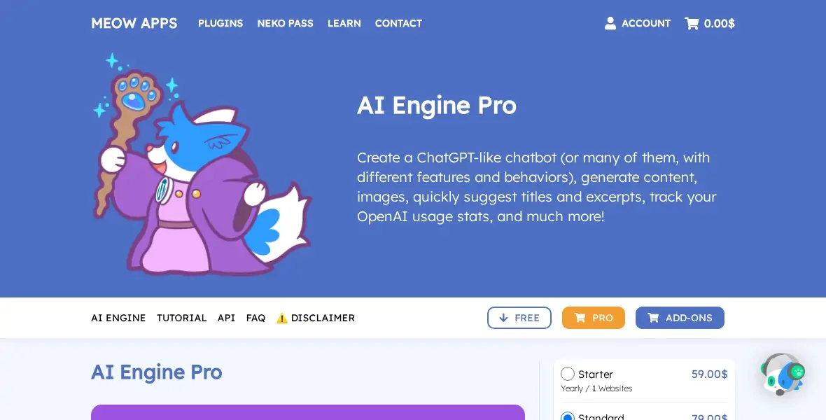 AI Engine Pro v3.3.9 - ChatGPT Chatbot, GPT Content Generator