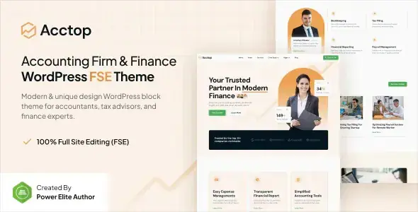 Acctop v1.0.0 – Accounting Firm & Finance FSE WordPress Theme