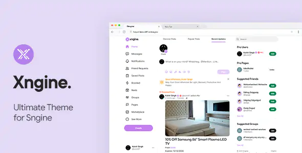 Xngine v1.5 - The Ultimate Sngine Theme