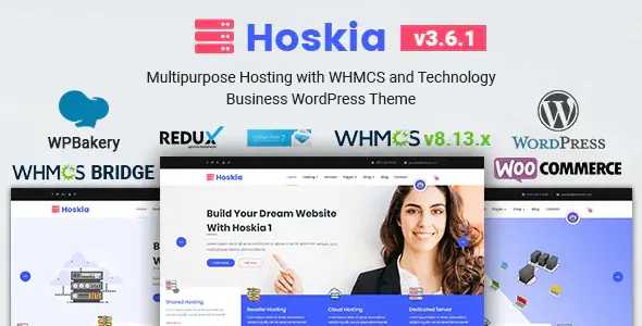 Hoskia v3.6.1 - Multipurpose Hosting with WHMCS Theme