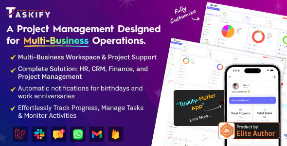 Taskify v2.0.1 - Project Management - Task Management & Productivity Tool