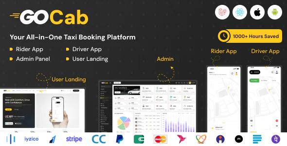 GoCab - Grab v1.0.0 - Uber Clone - Taxi Booking