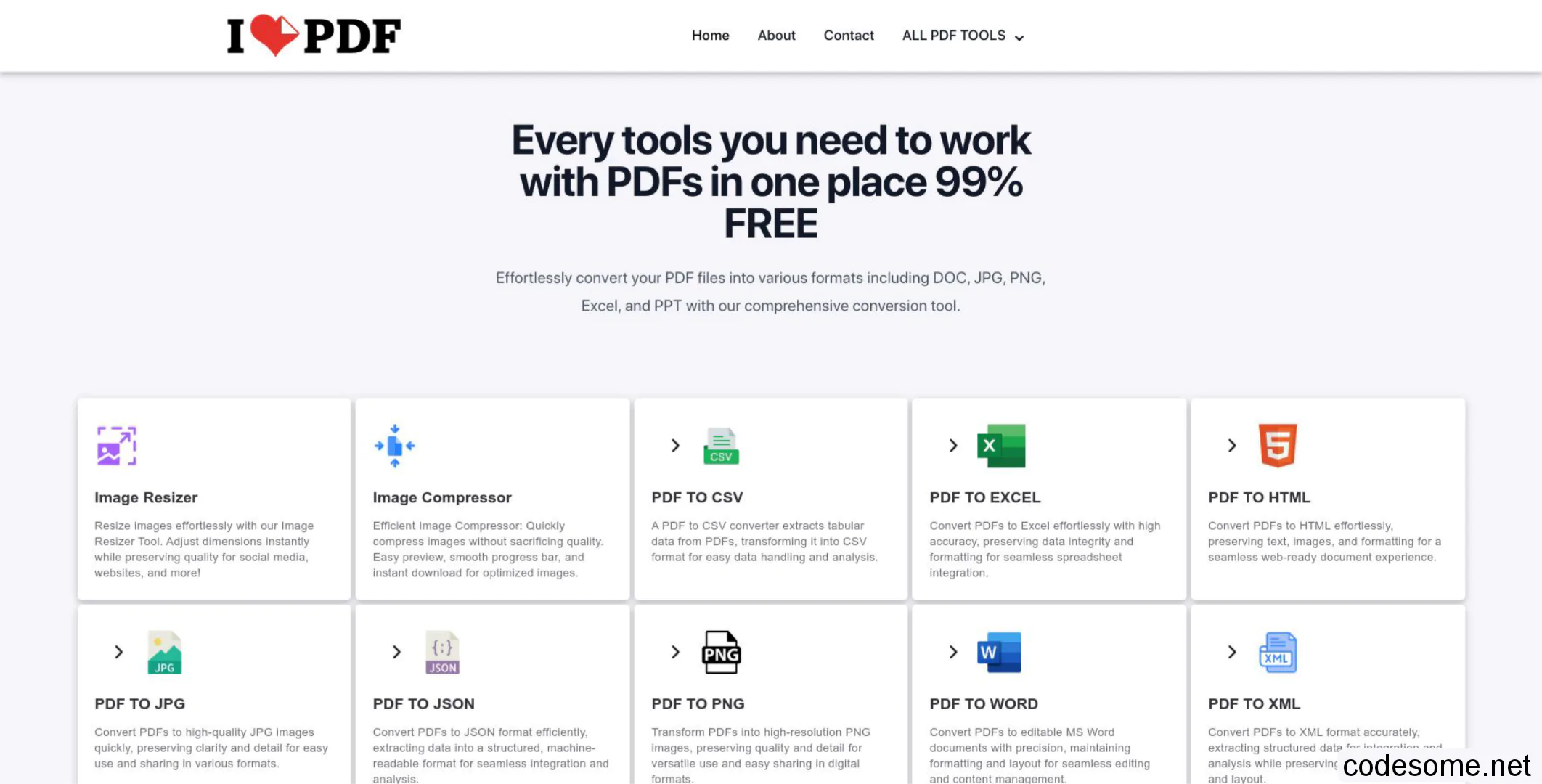 iLovePDF Clone Script - All in One PDF Tools